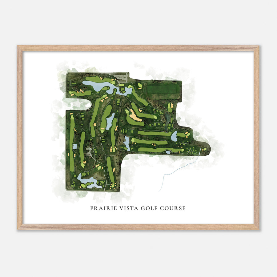 Print of Prairie Vista Golf Course Classic Map