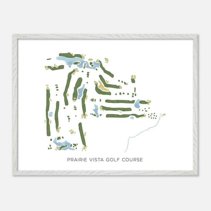 Print of Prairie Vista Golf Course Modern Map