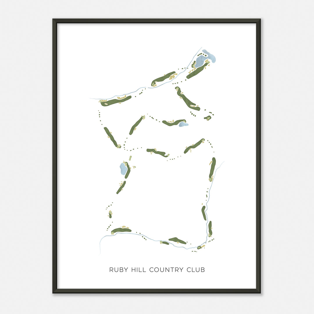 Print of Ruby Hill Country Club Modern Map