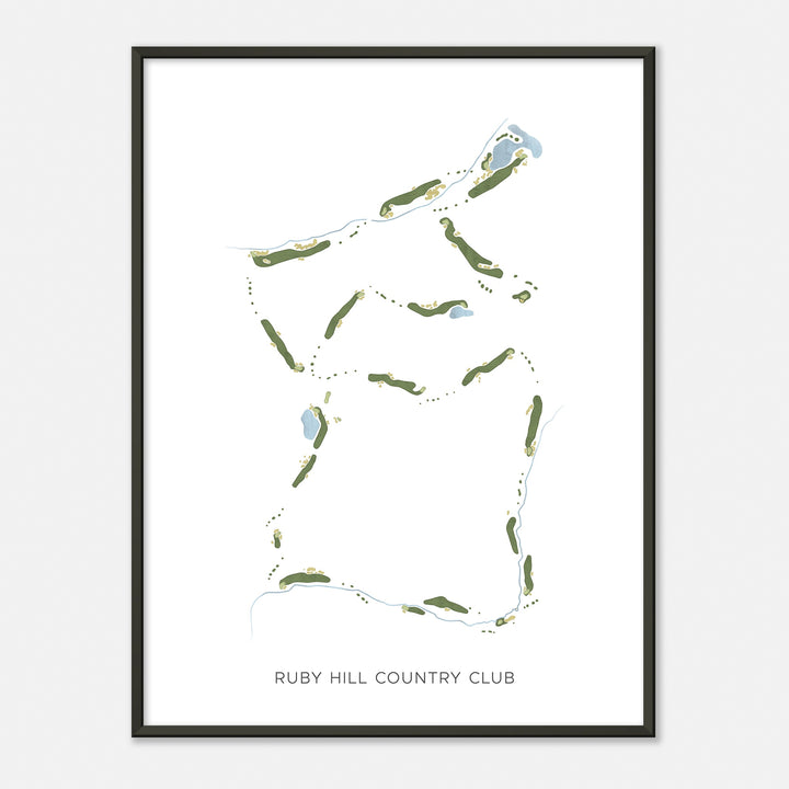 Print of Ruby Hill Country Club Modern Map