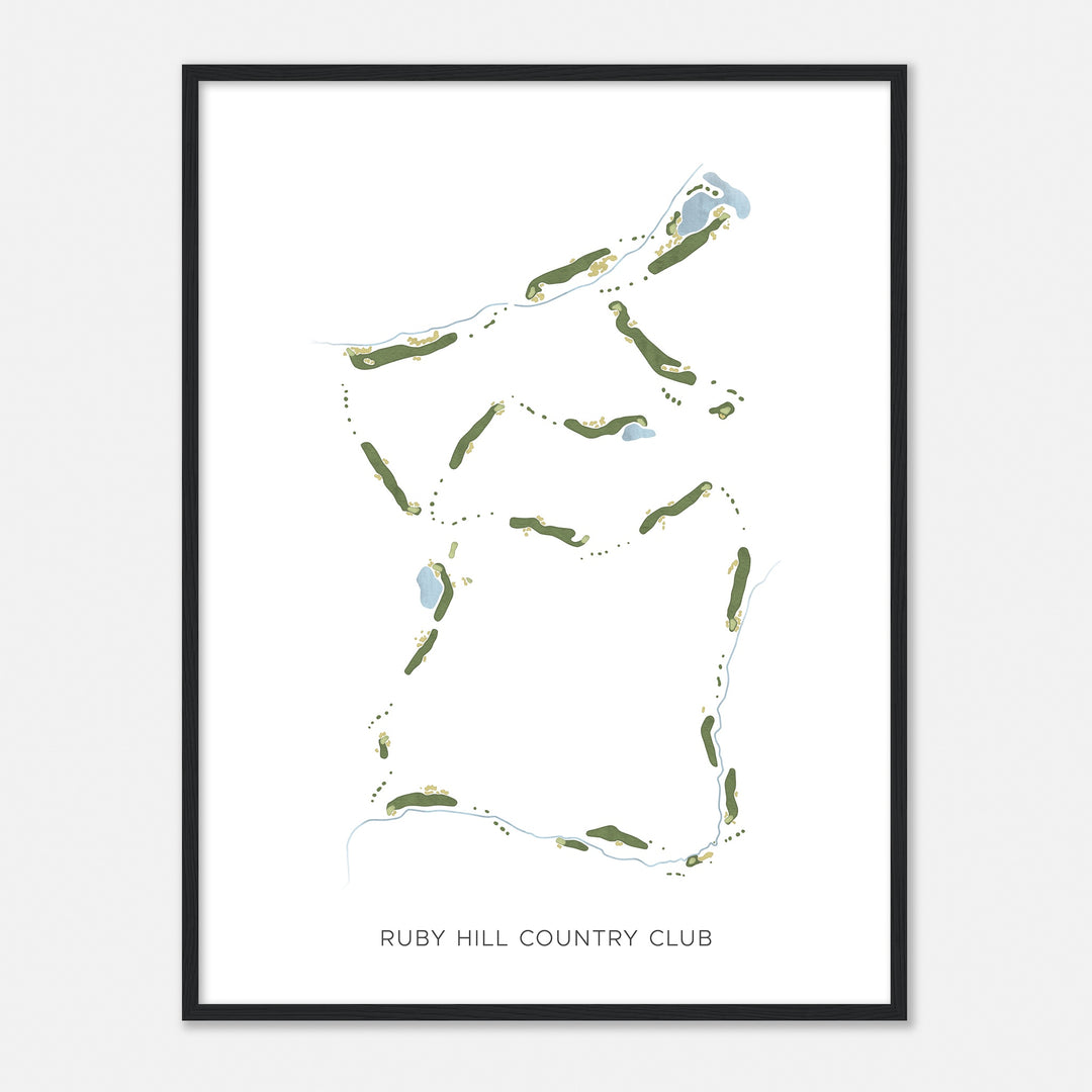 Print of Ruby Hill Country Club Modern Map