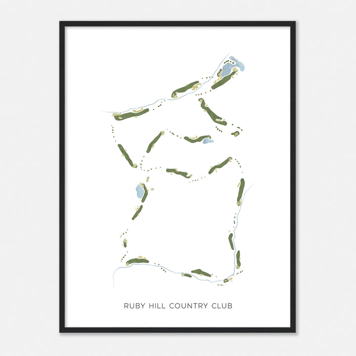 Print of Ruby Hill Country Club Modern Map
