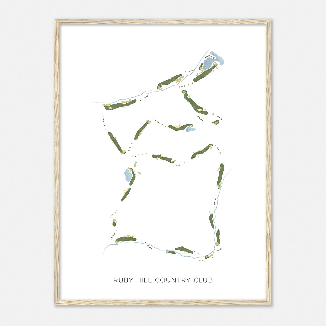 Print of Ruby Hill Country Club Modern Map
