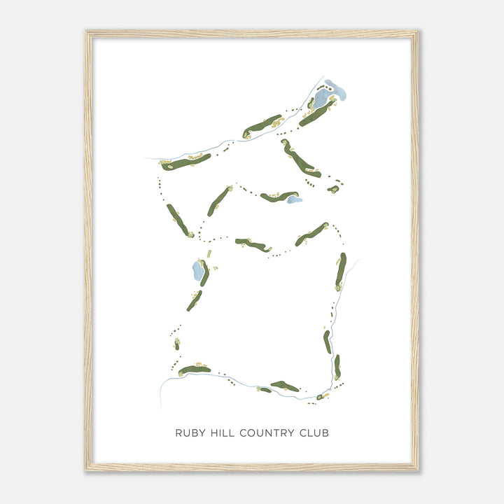 Print of Ruby Hill Country Club Modern Map