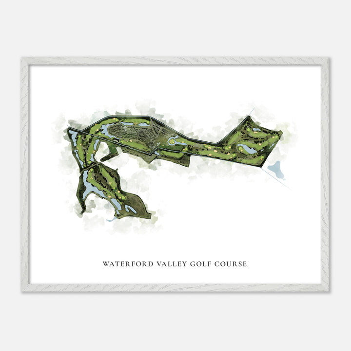 Print of Waterford Valley Golf Course Classic Map