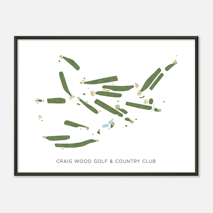 Print of Craig Wood Golf &amp; Country Club Modern Map