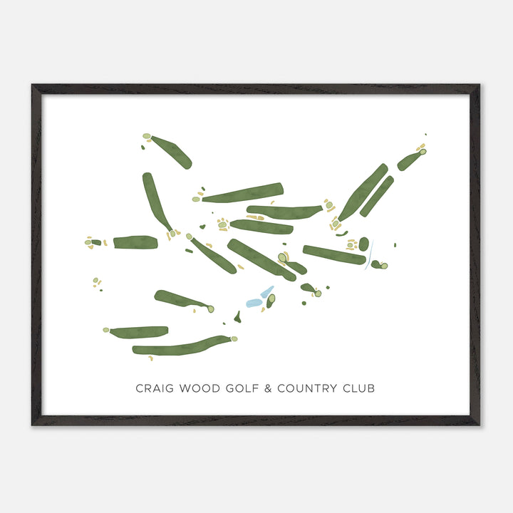 Print of Craig Wood Golf &amp; Country Club Modern Map