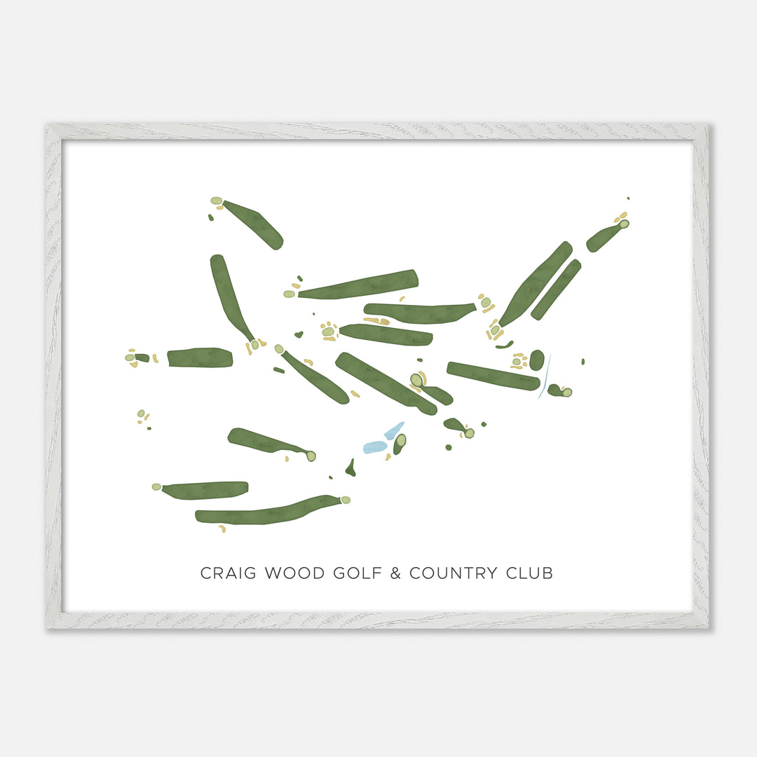 Print of Craig Wood Golf &amp; Country Club Modern Map