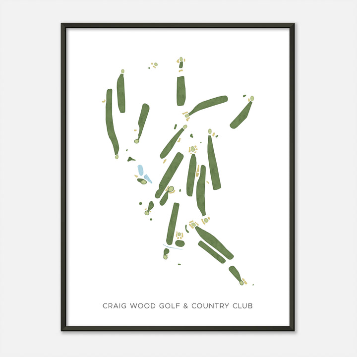 Print of Craig Wood Golf &amp; Country Club Modern Map
