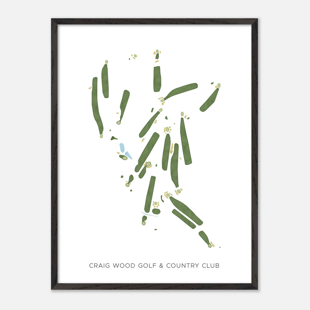 Print of Craig Wood Golf &amp; Country Club Modern Map