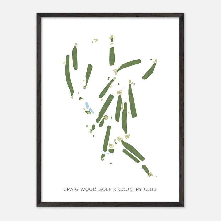 Print of Craig Wood Golf &amp; Country Club Modern Map