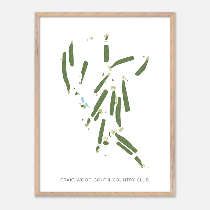 Print of Craig Wood Golf &amp; Country Club Modern Map