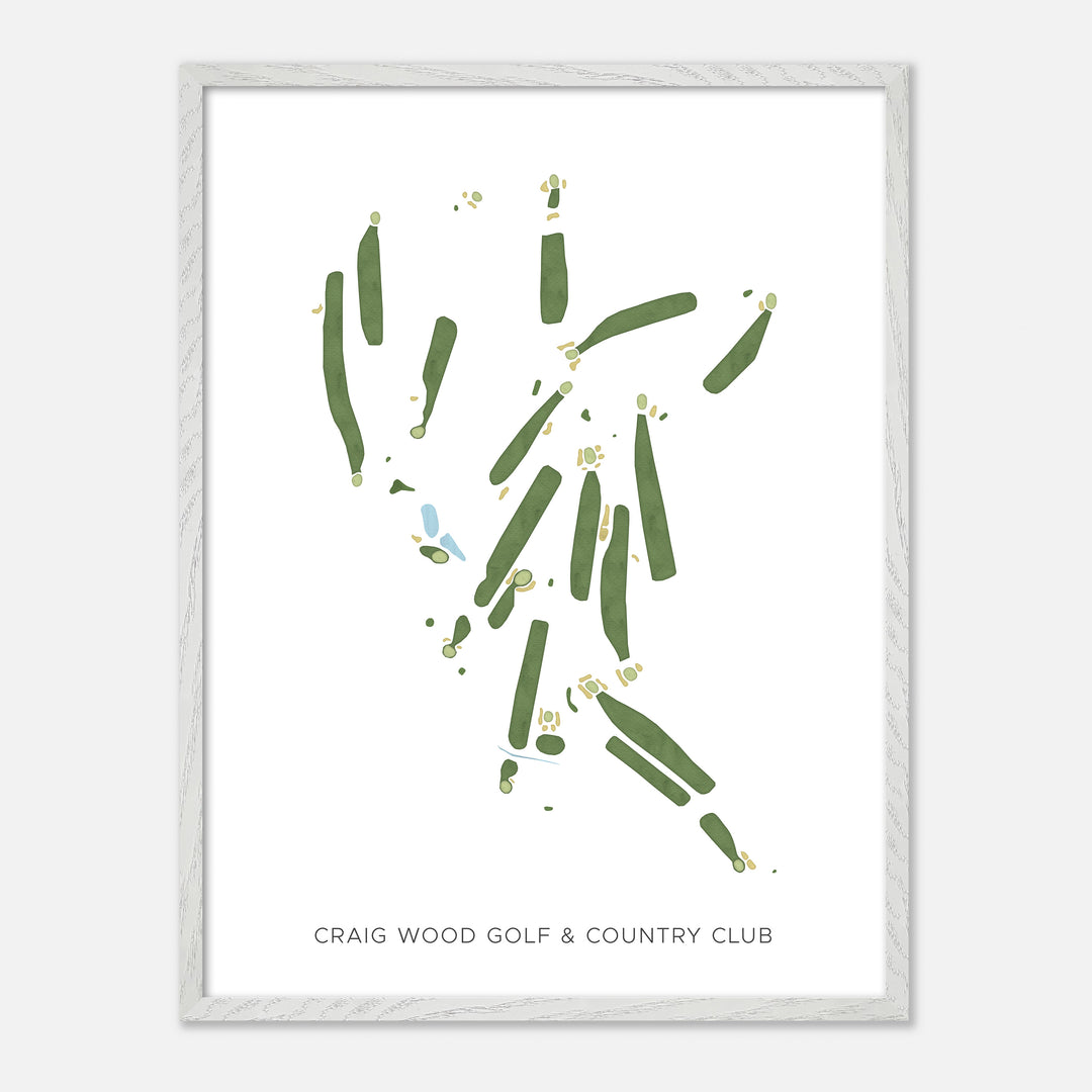 Print of Craig Wood Golf &amp; Country Club Modern Map