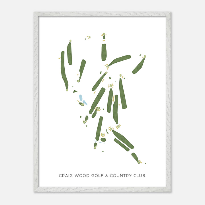 Print of Craig Wood Golf &amp; Country Club Modern Map