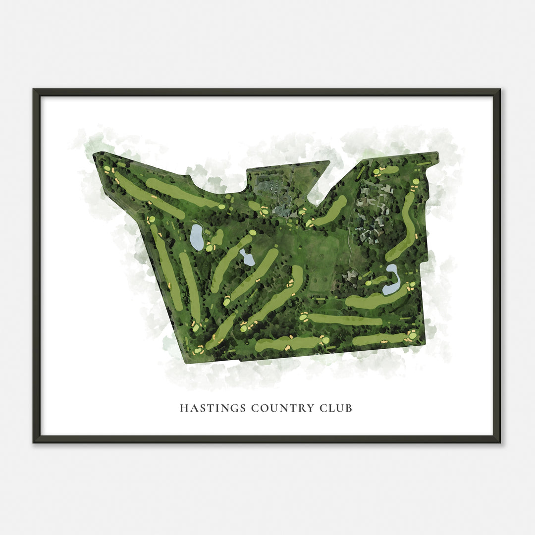 Print of Hastings Country Club Classic Map