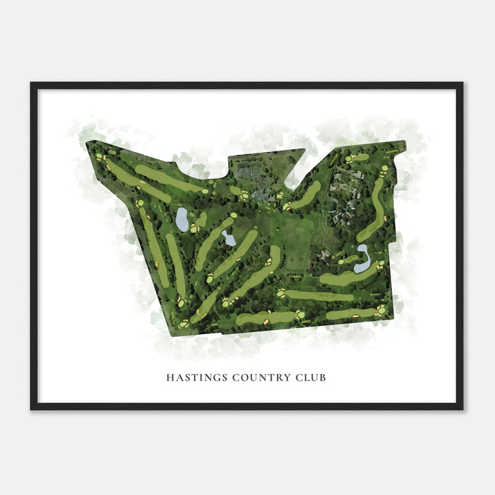 Print of Hastings Country Club Classic Map