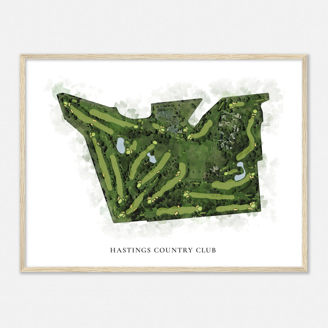 Print of Hastings Country Club Classic Map