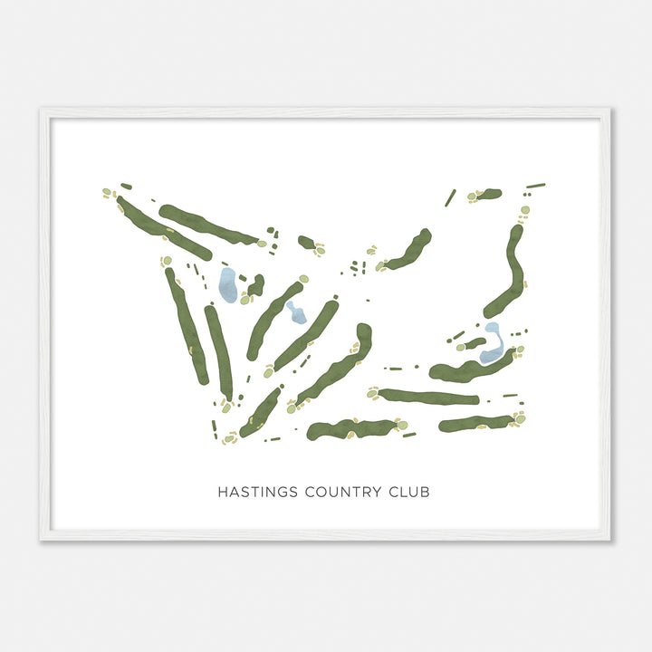 Print of Hastings Country Club Modern Map
