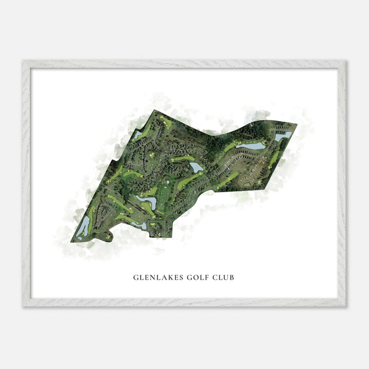 Print of Glenlakes Golf Club Classic Map