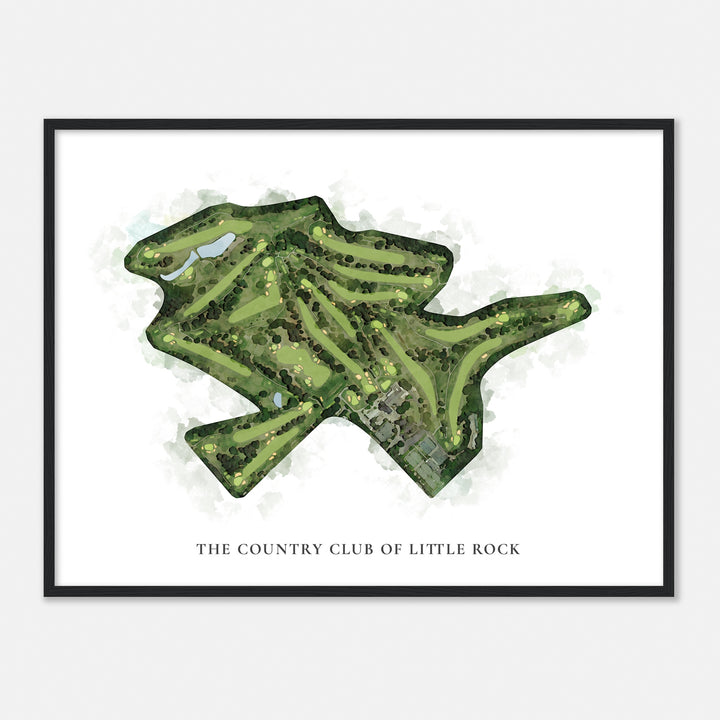 Print of The Country Club Of Little Rock Classic Map