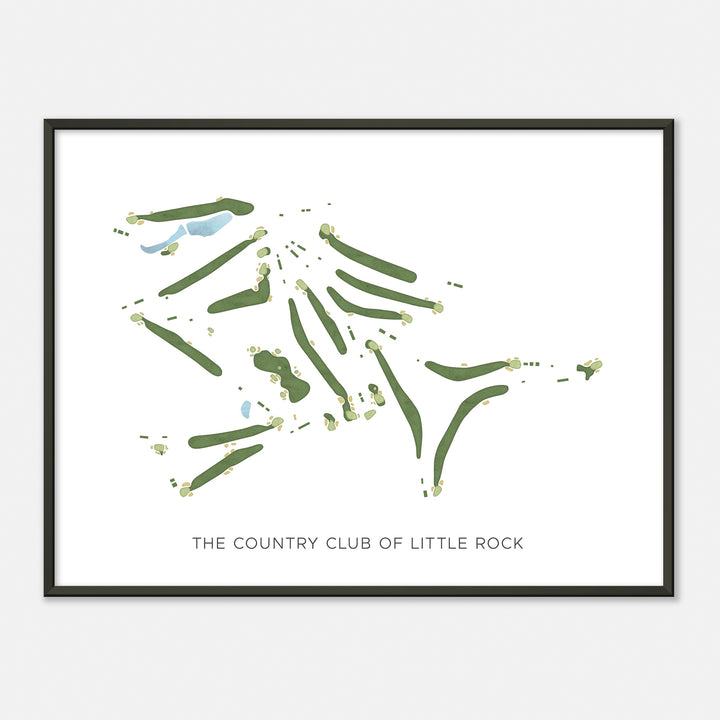 Print of The Country Club Of Little Rock Modern Map