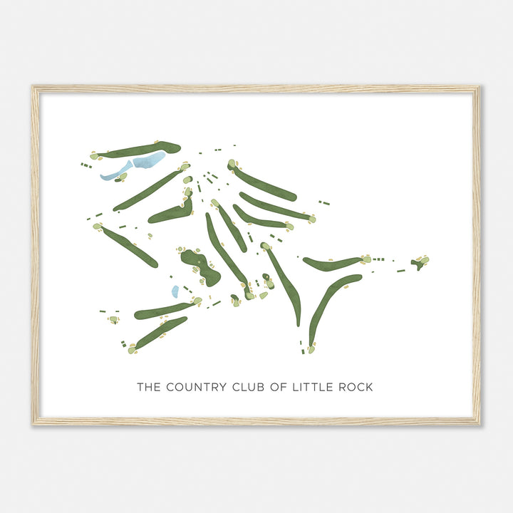 Print of The Country Club Of Little Rock Modern Map