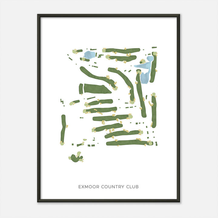 Print of Exmoor Country Club Modern Map