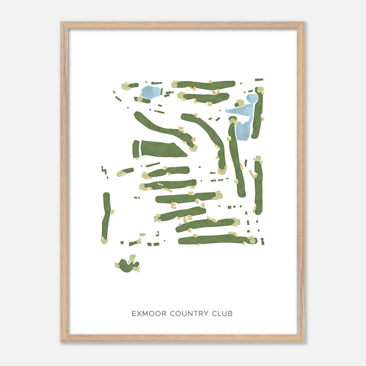 Print of Exmoor Country Club Modern Map
