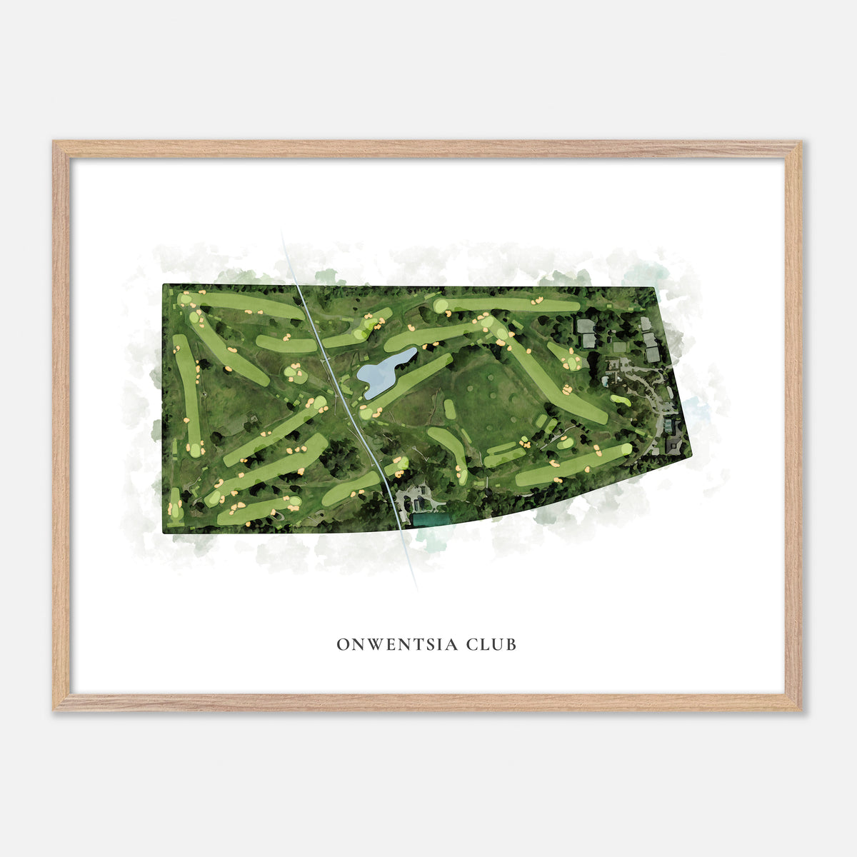 Print of Onwentsia Club Classic Map