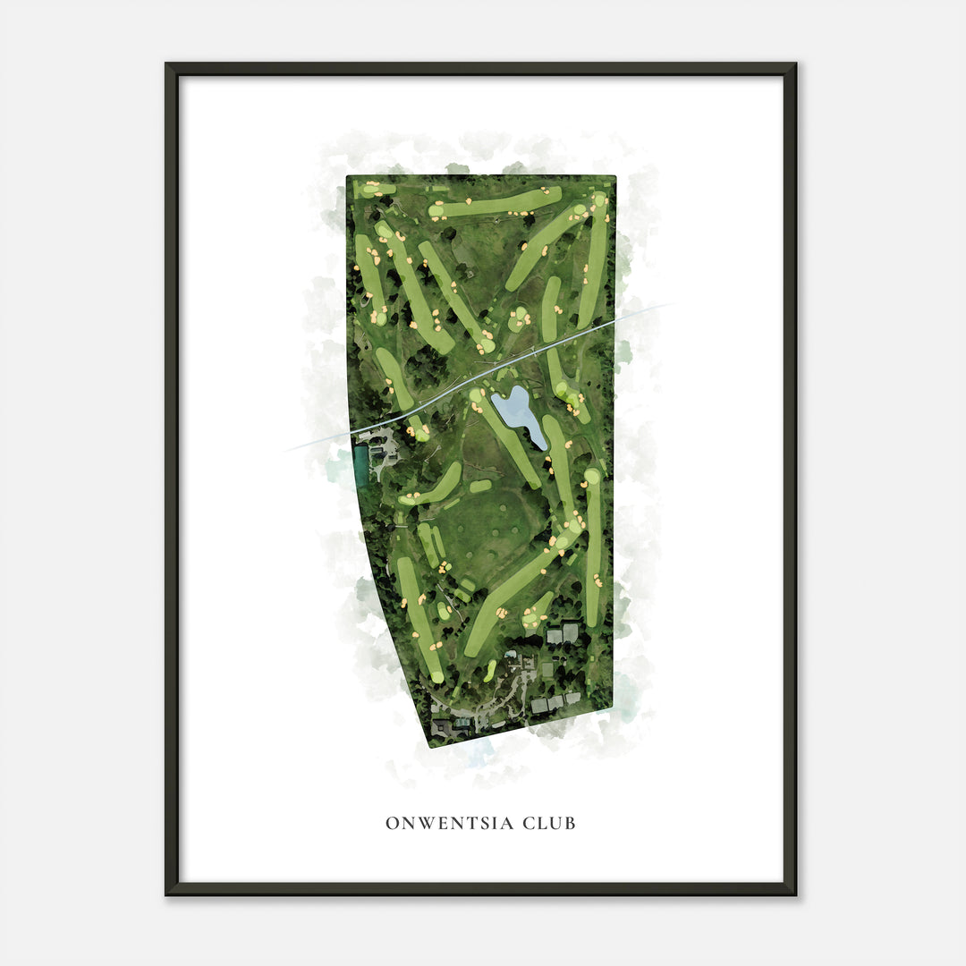 Print of Onwentsia Club Classic Map