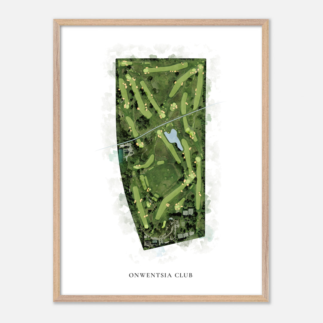 Print of Onwentsia Club Classic Map