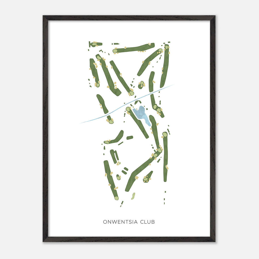 Print of Onwentsia Club Modern Map