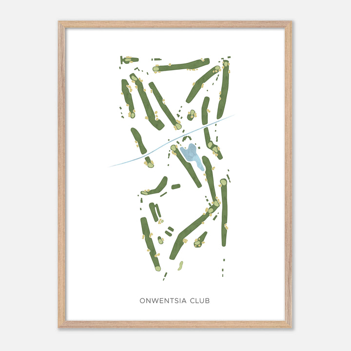 Print of Onwentsia Club Modern Map