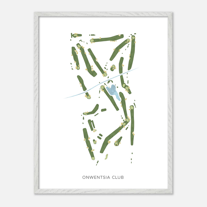 Print of Onwentsia Club Modern Map