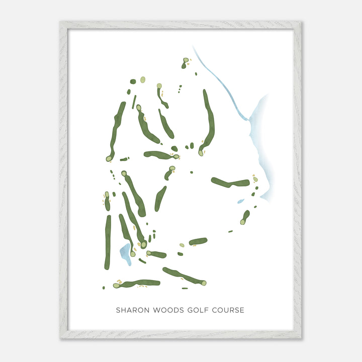 Print of Sharon Woods Golf Course Modern Map