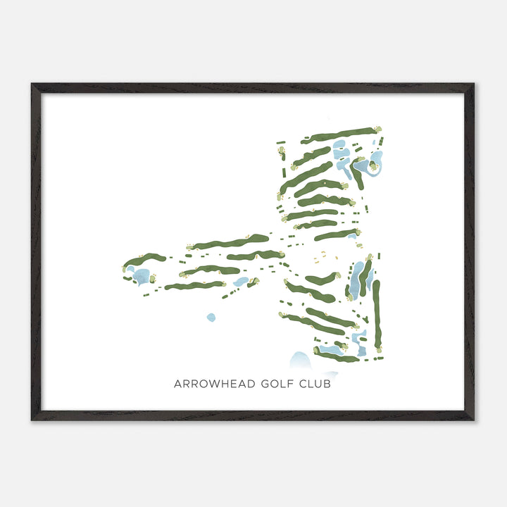 Print of Arrowhead Golf Club Modern Map