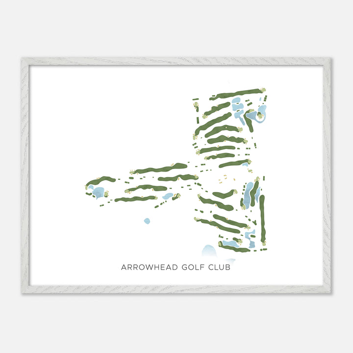 Print of Arrowhead Golf Club Modern Map