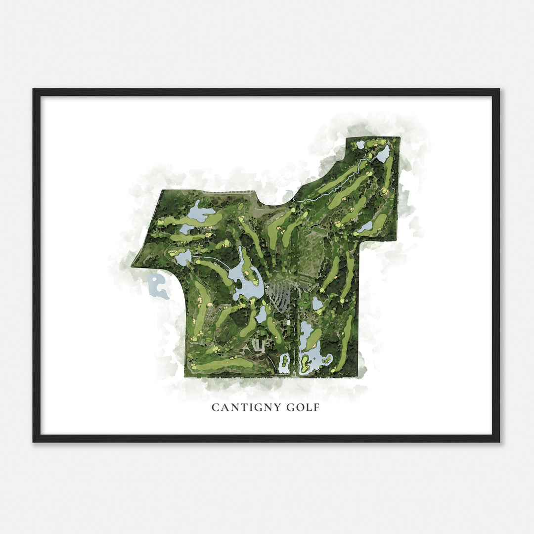 Print of Cantigny Golf Classic Map