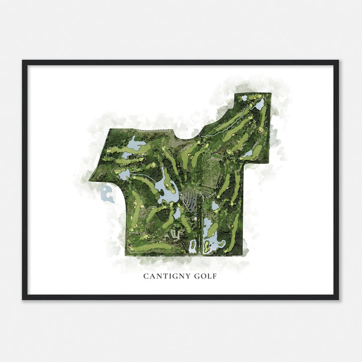 Print of Cantigny Golf Classic Map