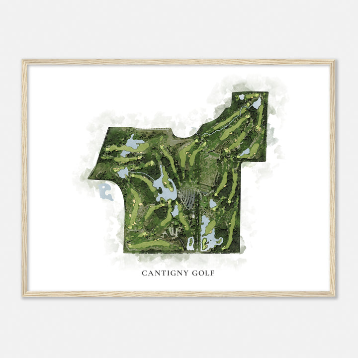 Print of Cantigny Golf Classic Map