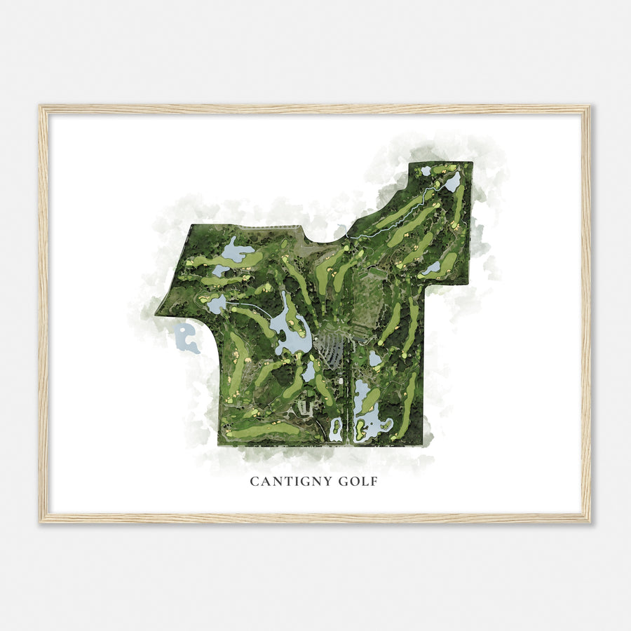 Print of Cantigny Golf Classic Map