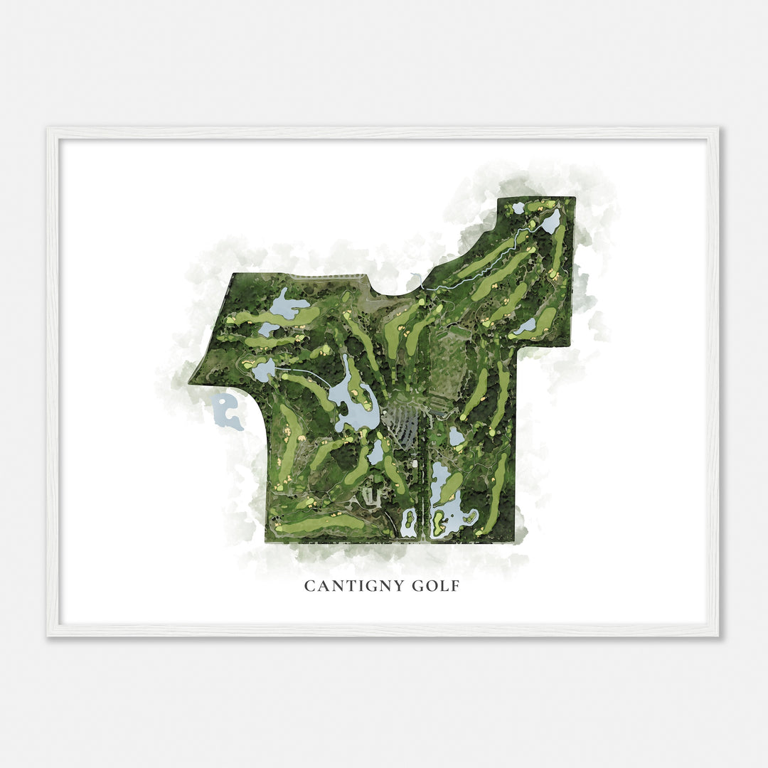 Print of Cantigny Golf Classic Map