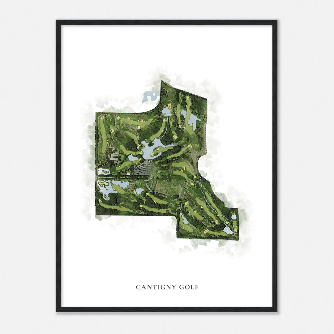 Print of Cantigny Golf Classic Map