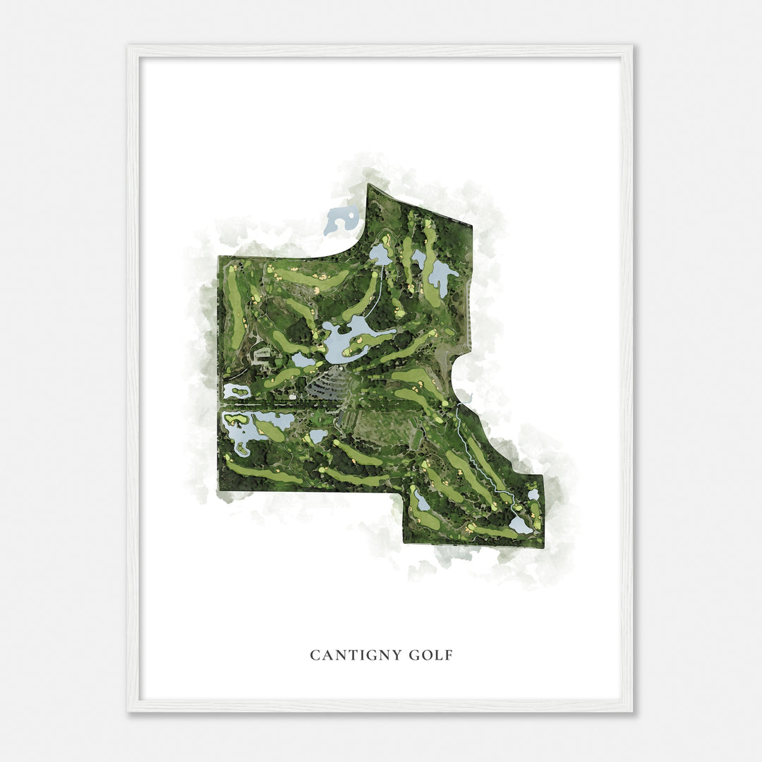 Print of Cantigny Golf Classic Map