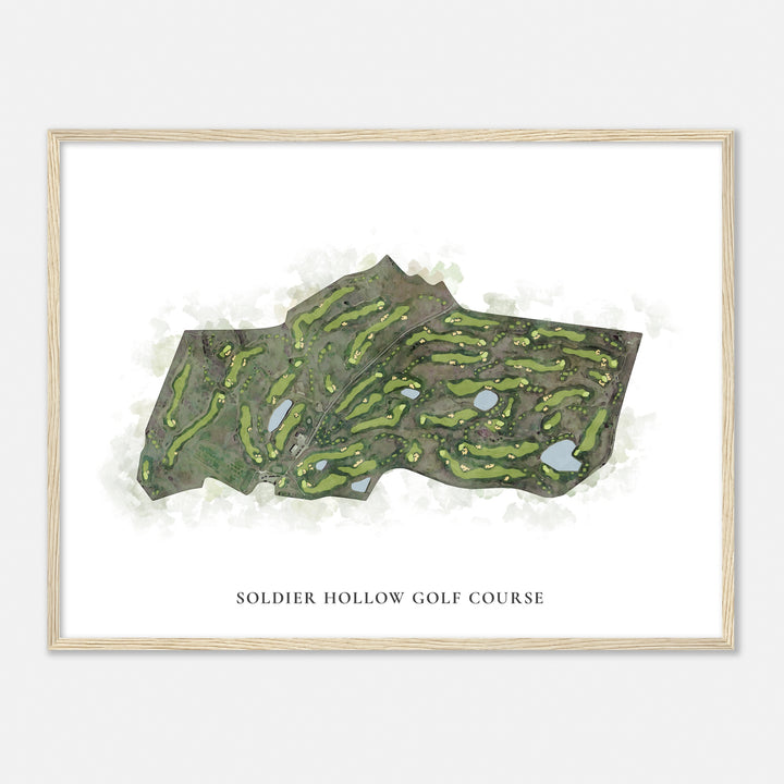 Print of Soldier Hollow Golf Course Classic Map