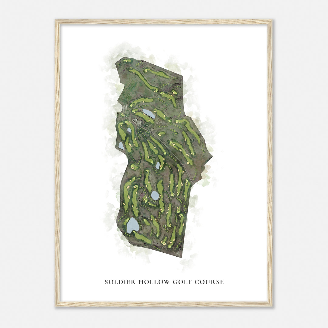 Print of Soldier Hollow Golf Course Classic Map