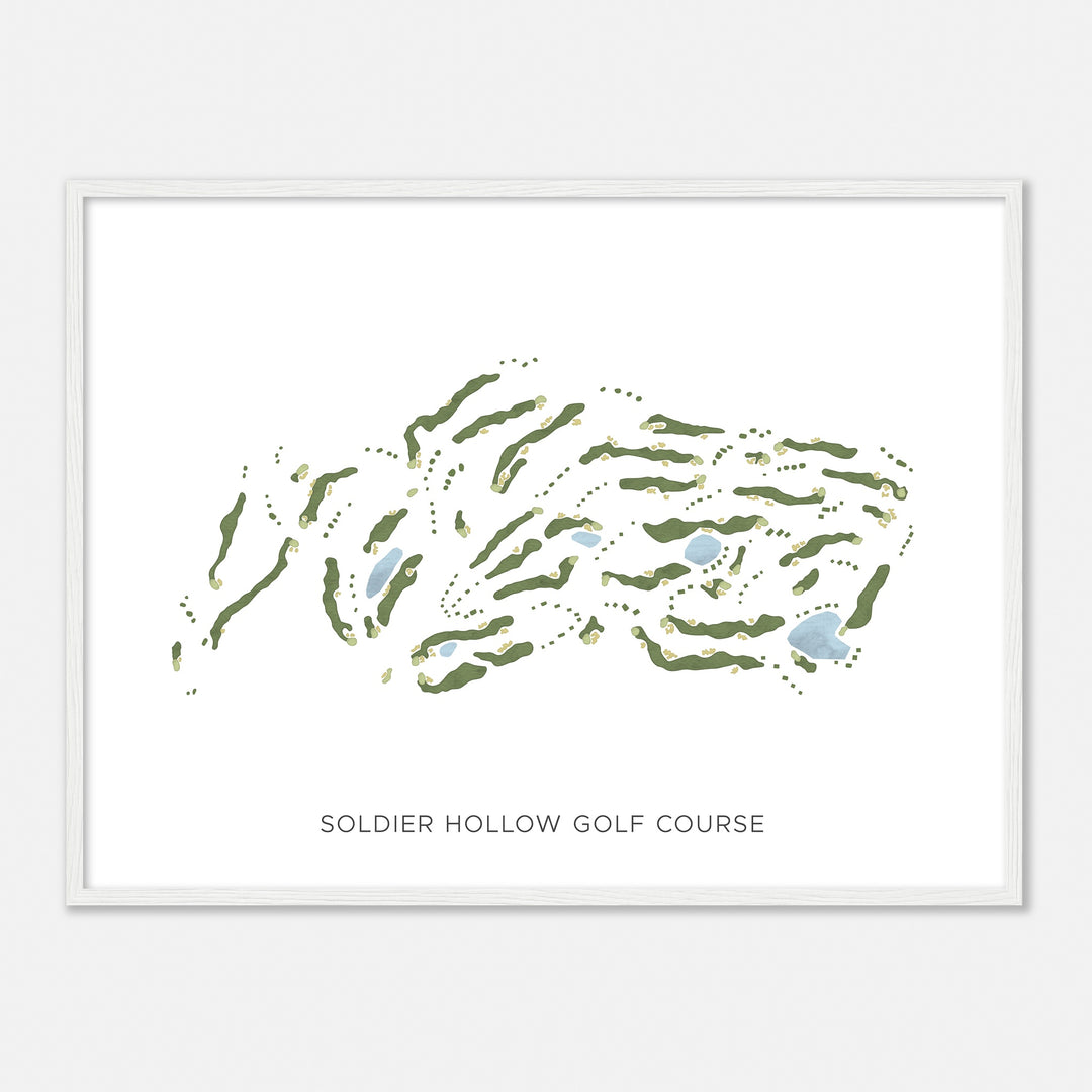 Print of Soldier Hollow Golf Course Modern Map