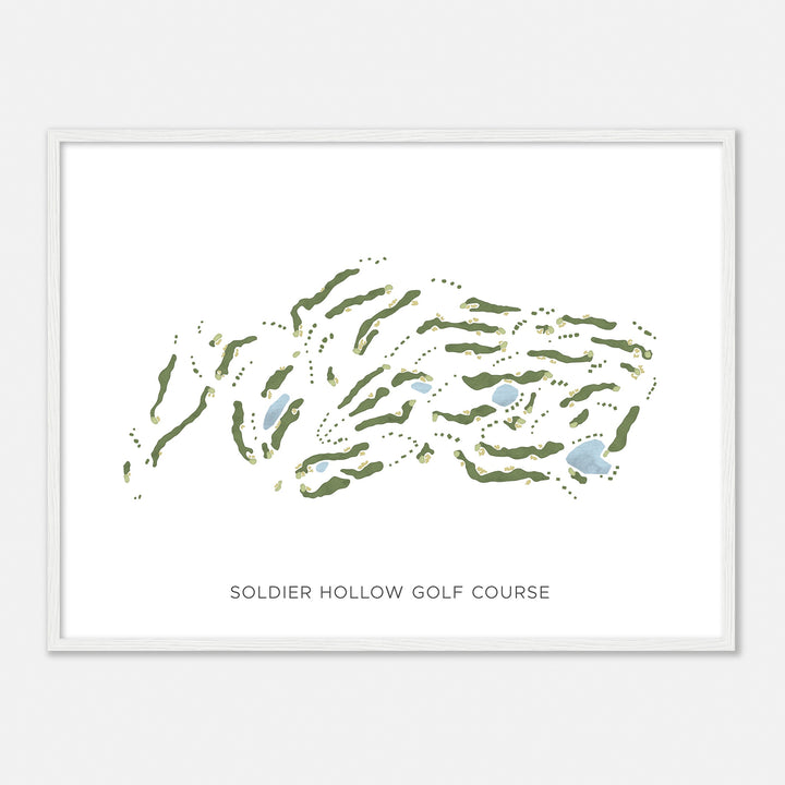 Print of Soldier Hollow Golf Course Modern Map