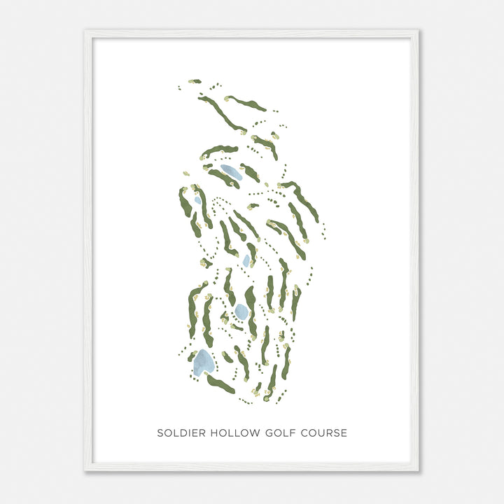 Print of Soldier Hollow Golf Course Modern Map