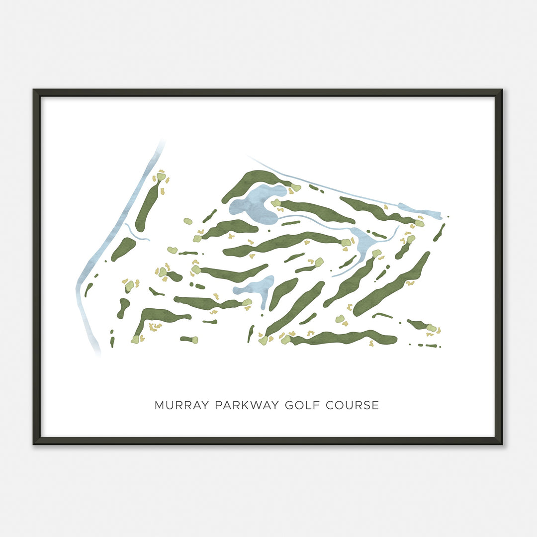 Print of Murray Parkway Golf Course Modern Map